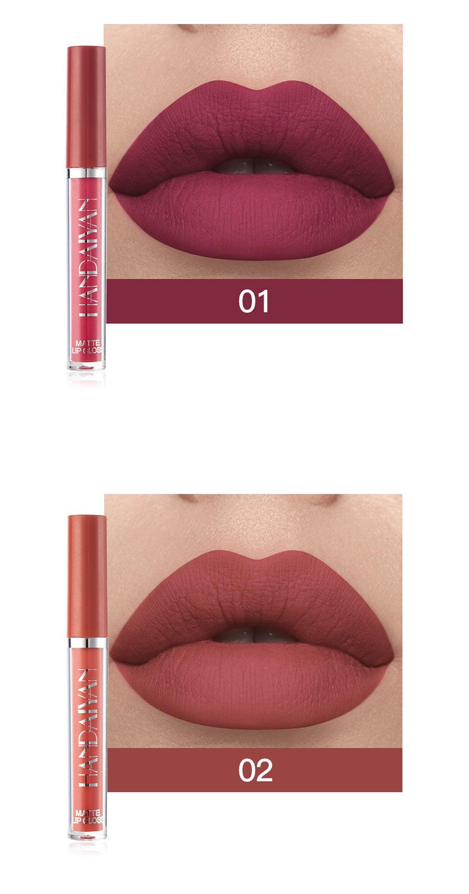 Batom Matte Handaiyan Sexy Lips - COMPRE 3 LEVE 6 Batom Matte Handaiyan Sexy Lips 001 Pandariaimports 