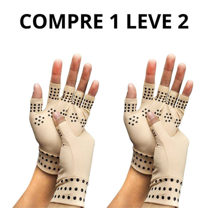 Compre 1 Leve 2 - Luvas Magnéticas: Elimina Artrite, Carpo, Tendinite e Dores nas Mãos + Brinde Luvas Magnéticas: Elimina Artrite, Carpo, Tendinite e Dores nas Mãos 001 Pandariaimports Bege 