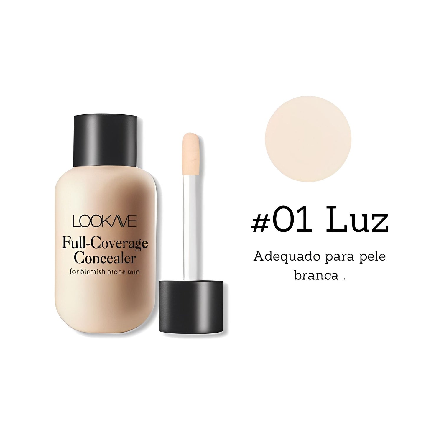 Lookave Base Facial + Brinde - Site Oficial De Vendas Base Focallure – Pele Impecável 001 Pandariaimports Luz 