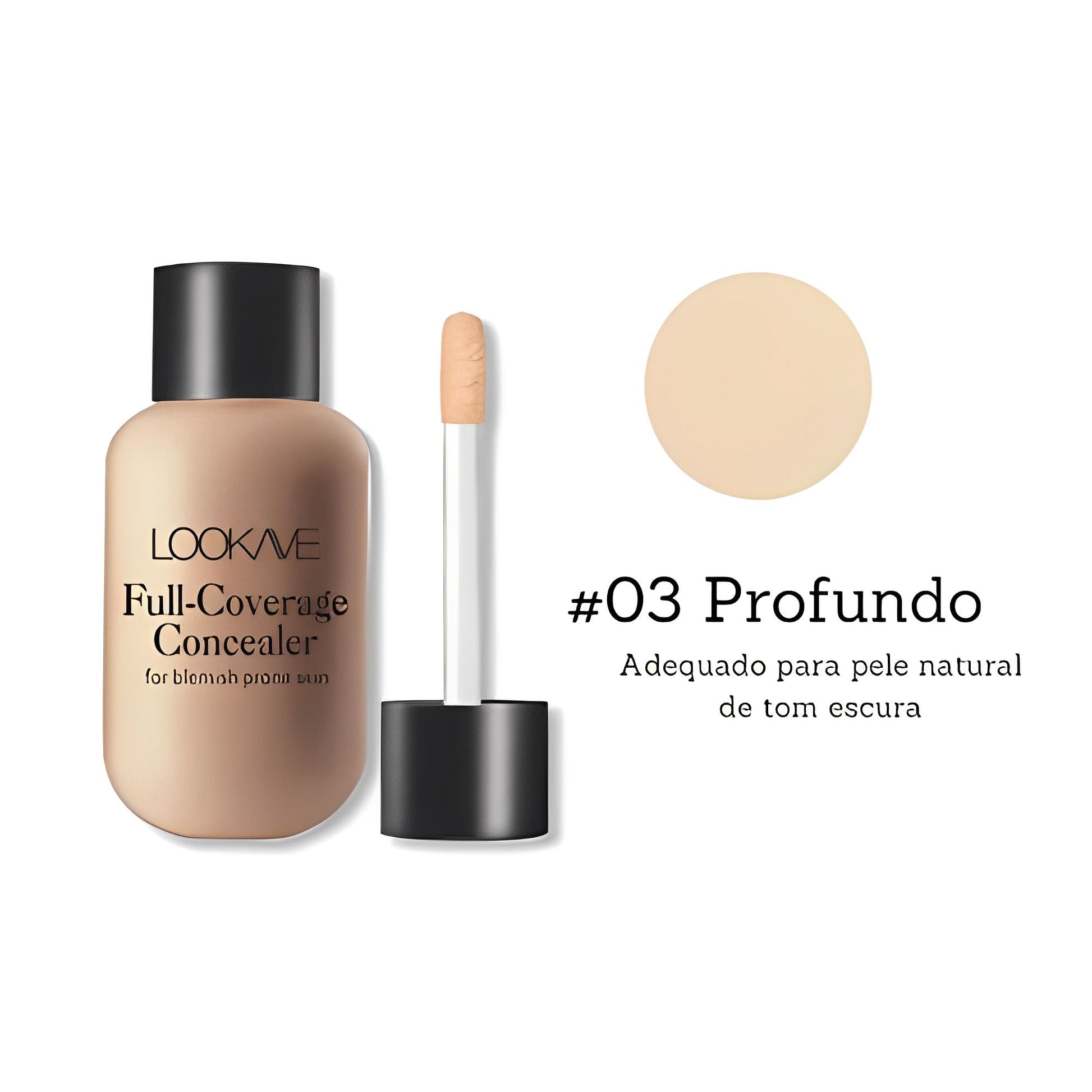 Lookave Base Facial + Brinde - Site Oficial De Vendas Base Focallure – Pele Impecável 001 Pandariaimports Profundo 