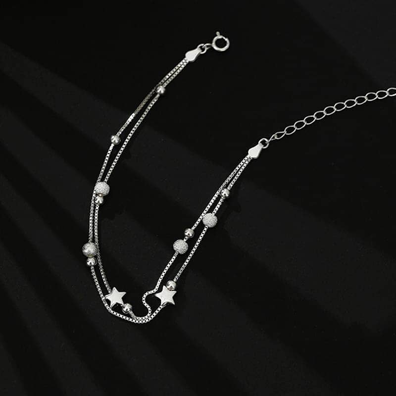 Pulseira Charm Estrelas Prata 925 Pulseira Charm Estrelas Prata 925 001 Pandariaimports 