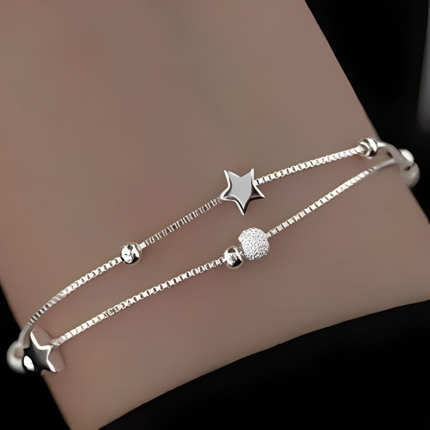 Pulseira Charm Estrelas Prata 925 Pulseira Charm Estrelas Prata 925 001 Pandariaimports 