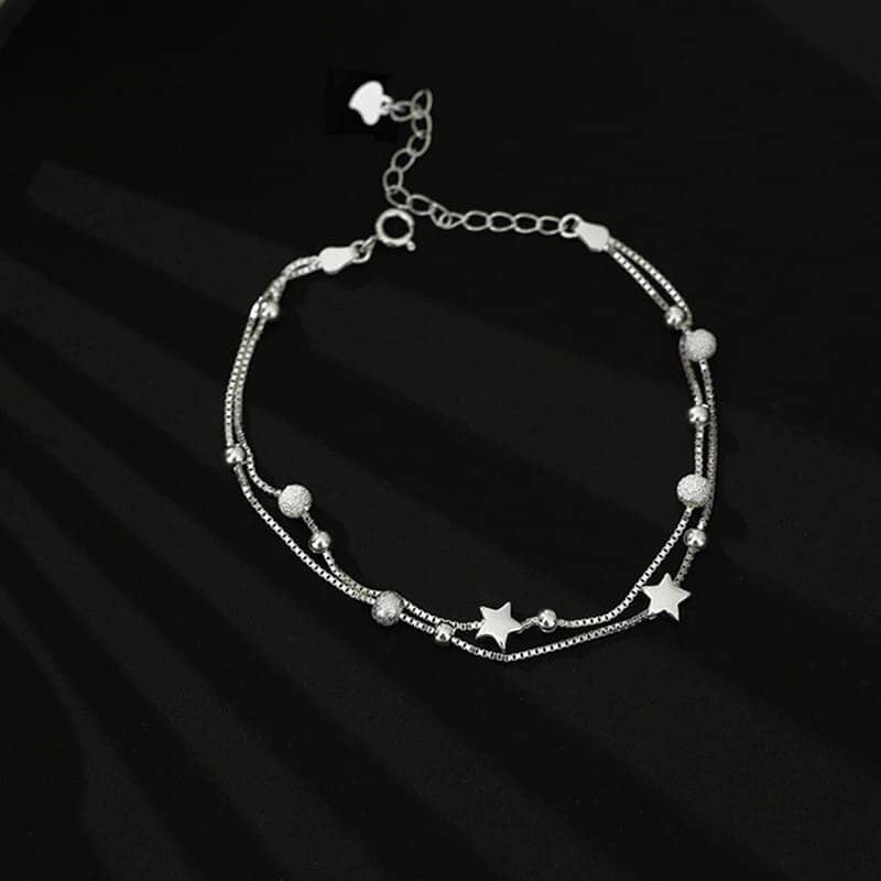 Pulseira Charm Estrelas Prata 925 Pulseira Charm Estrelas Prata 925 001 Pandariaimports 