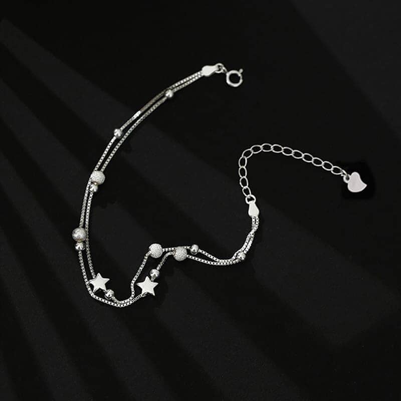 Pulseira Charm Estrelas Prata 925 Pulseira Charm Estrelas Prata 925 001 Pandariaimports 