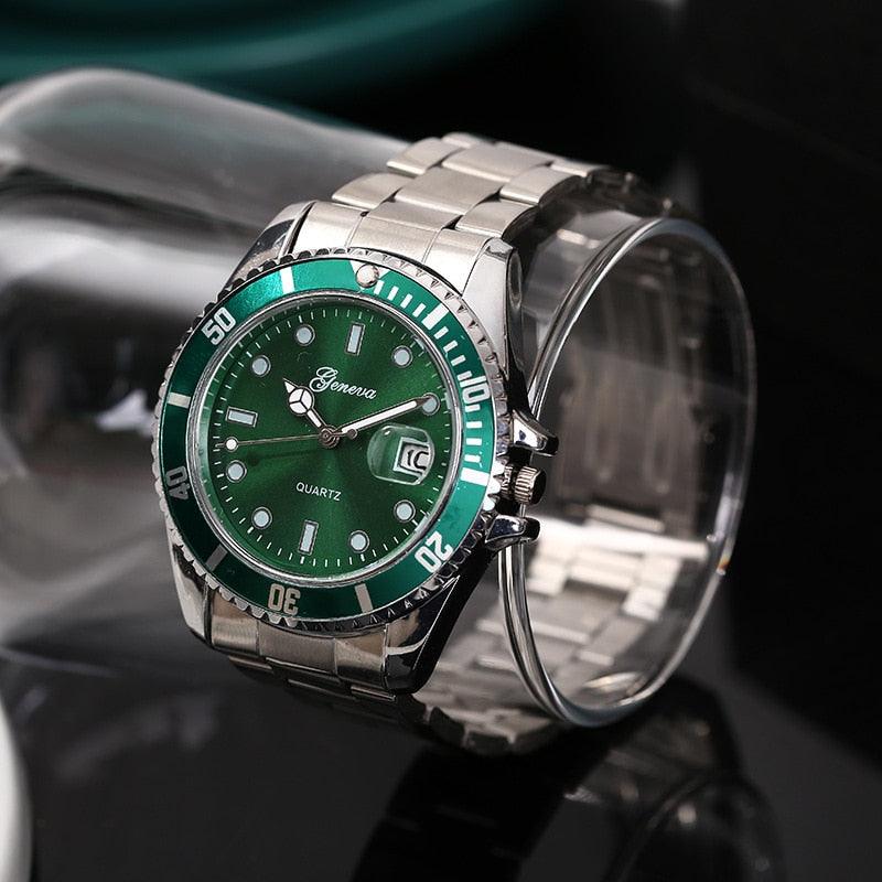 Relógio De Luxo Clássico - Rolexable Relógio De Luxo Clássico - Rolexable 001 Pandariaimports Verde 