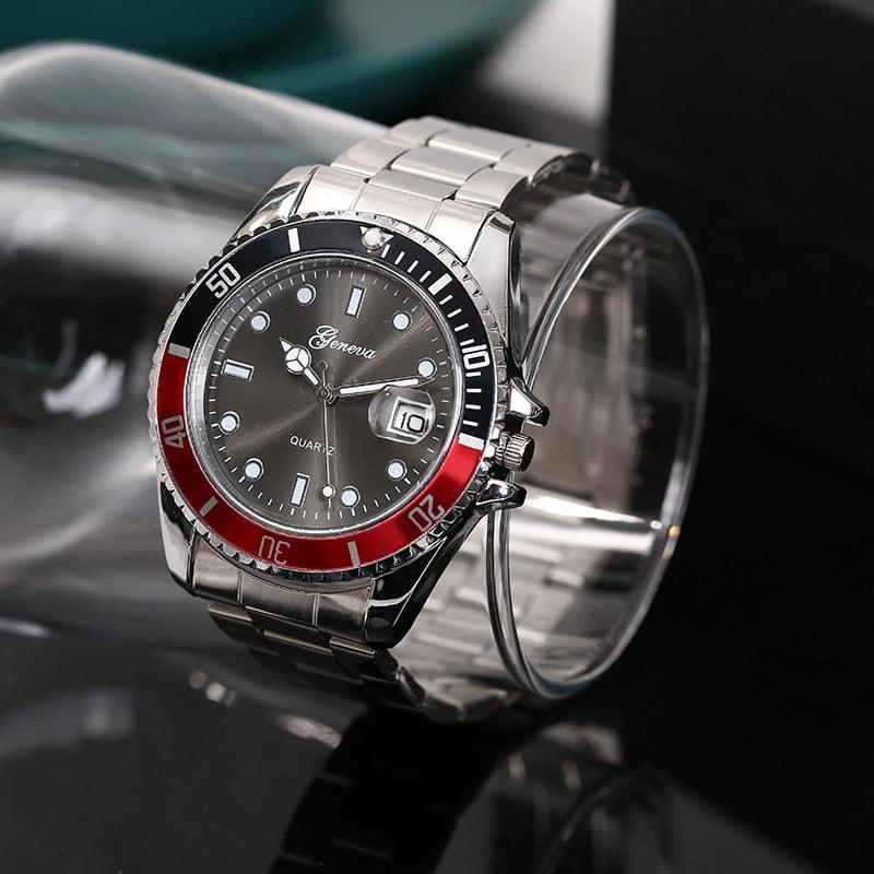 Relógio De Luxo Clássico - Rolexable Relógio De Luxo Clássico - Rolexable 001 Pandariaimports Vermelho 