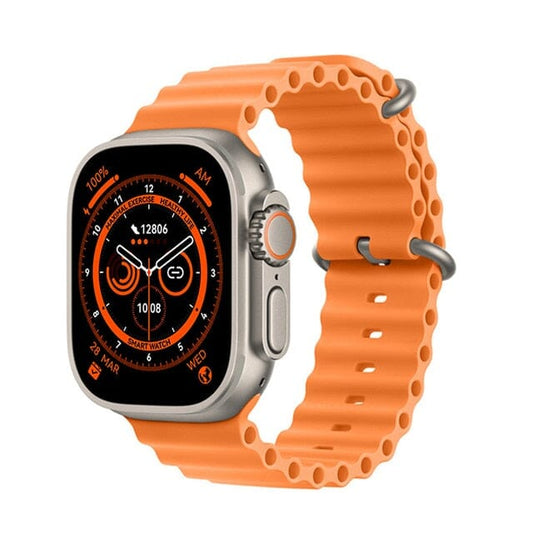 Smartwatch IWO 16 Serie 8 Ultra - Site Oficial De Vendas Smartwatch IWO 16 Serie 8 Ultra 001 Pandariaimports Laranja 